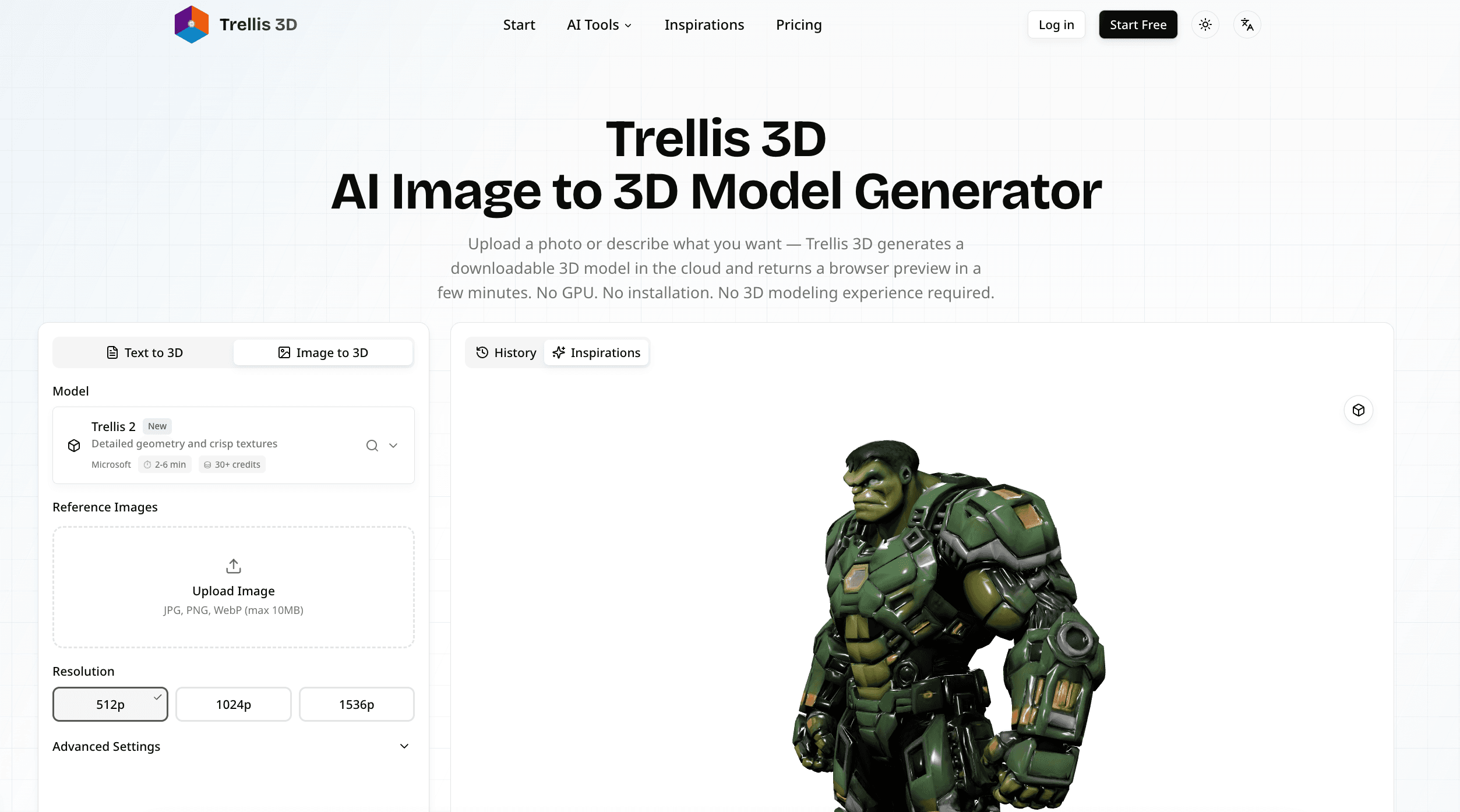 Trellis 3D Titelbild