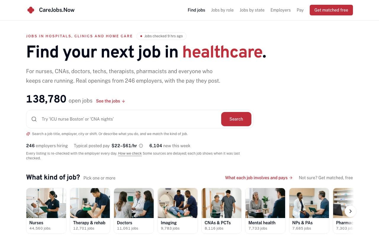 CareJobs Healthcare Jobs Data API Titelbild