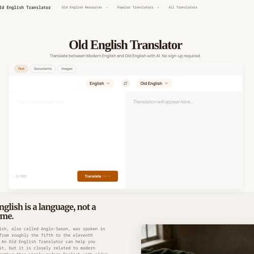 Old English Translator logo